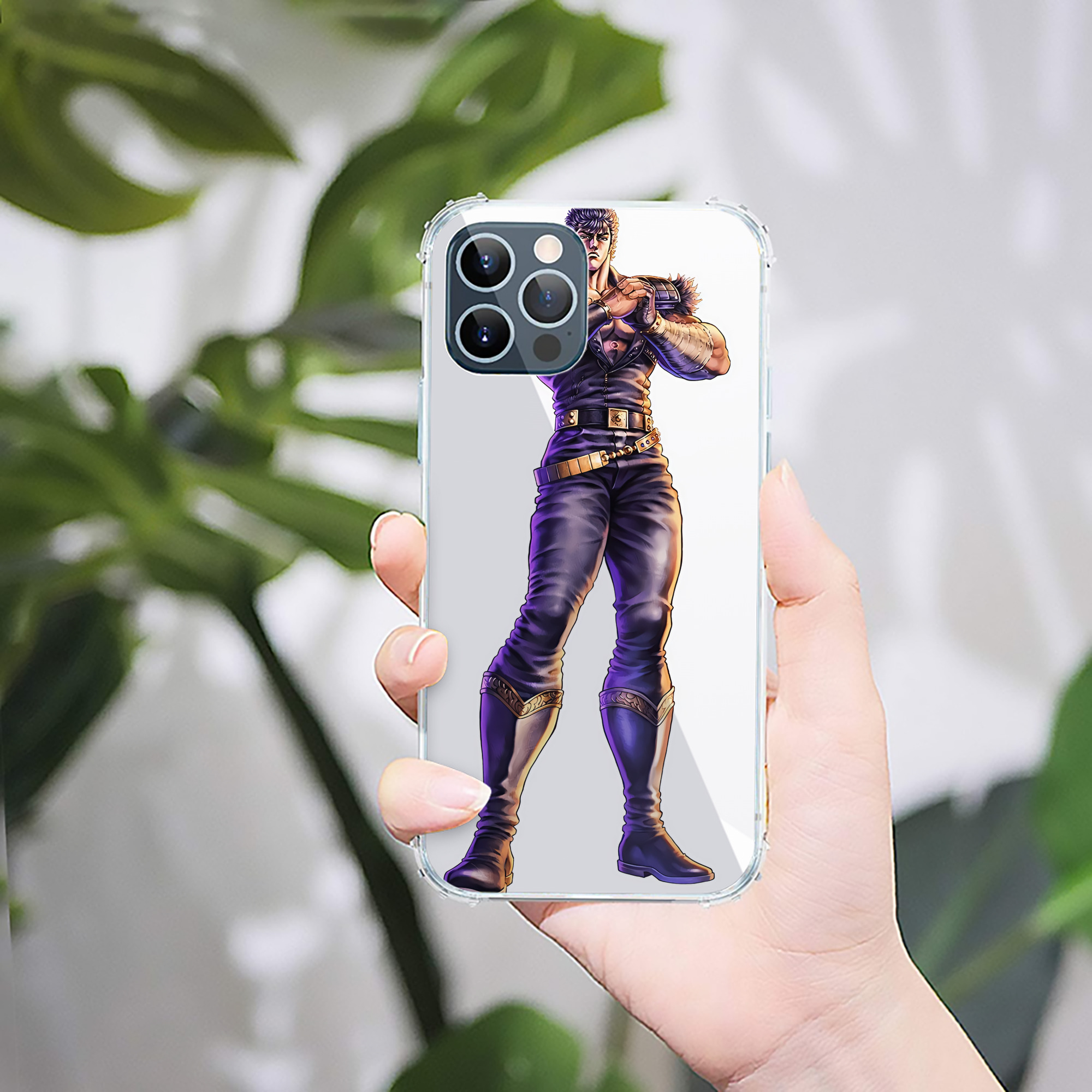 （画像用） 北斗の拳 Fist of the North Star 【iPhone 12シリーズ対応】透明スマホケース（クリアソフトケース）
